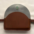 Silver-Plated Brass Pouch with Aventurine Stone