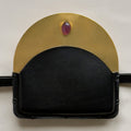 Brass Pouch with Amethyst Stone